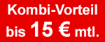 Vodafone Angebot - Kombi-Vorteil bis zu 15 € je Monat